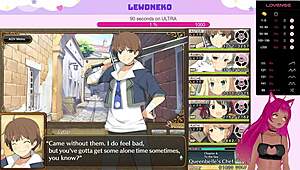 Oh, vtuber lewdneko moans orgasming with vibrator in evenicle!