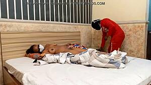 She Came Back From Work And Was Fucked By An Arm Rubber