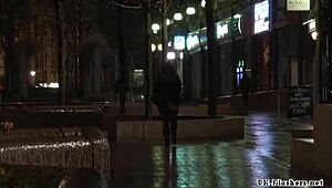 Fat amateur flasher Emma's public exhibitionism and voyeur adventures