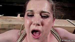 Slut in Extreme Hogtie Gets Hanged and Whipped Hard Tonight.