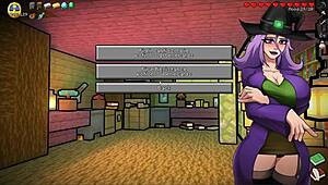 Witch Tests Potion for Giant Cock