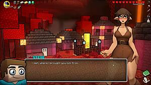 Witch Tests Potion for Giant Cock