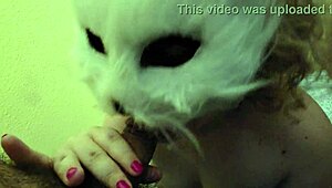 My wife sucks my dick till i cum in her mouth, homemade blowjob creampie!