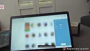 spanish beauty camila palmer bangs on first date on sofa