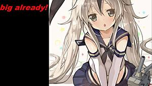 Amatsukaze and Shimakaze give dual jerk off instructions in anime hentai.