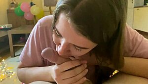 she's sucking so sloppy, tears streaming down her face while deepthroating