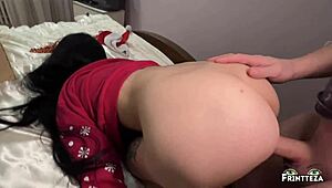 I'm this hot milf stepmom getting creampied on Christmas