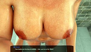 Hey, this hot milf showers with me in 3D!