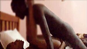 Sexy ebony step mom riding big black cock. Preview of intense quickie action.