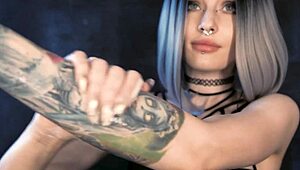 Enjoying asmr oil and cream application.