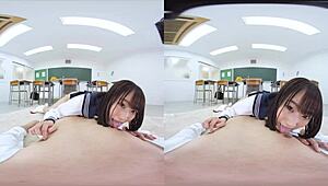 Japanese JAV confession leads to wild classroom assfucking action
