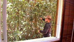 wet pussy bent over for daddy's cock licking