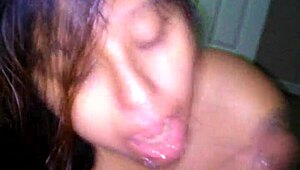 Sashaa Legend Gives Amazing Blowjob to Fat Cock