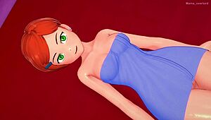 Gwen finished her shower and removed the towel for adult fucking