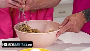 Sexy Venus Vixen Plays with Barbie and Ken Dolls While Masturbating.