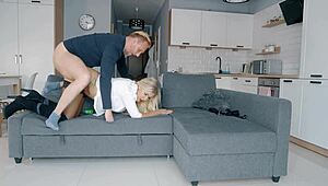 Take it hard with brutal spanking and ass-to-mouth anal creampie