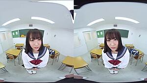 Japanese JAV confession leads to wild classroom assfucking action