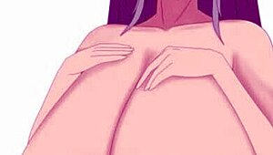 Japanese babe gets her big boobs highlighted in this hentai speed painting