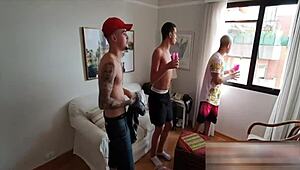 suruba party kicks off with erick diaz in part one of amateur fun