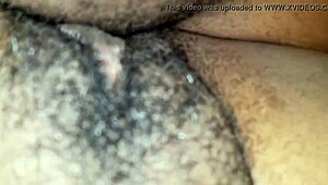 Rubbing My Hard Clit On Her Creamy Hole