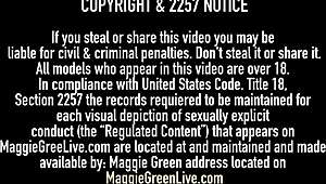 Hey, watch me peel off these panties, Maggie Green said.