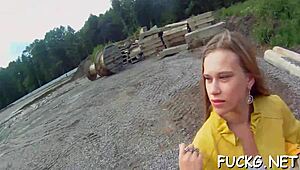 mature sweetheart licks balls and sucks cock on hidden cam while bent over