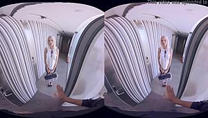 Virtualrealporn doorstep seller in 3D porn.