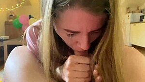 she's sucking so sloppy, tears streaming down her face while deepthroating