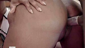 My girlfriend and I get fucked like real sluts in a threesome.