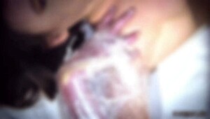 rough bondage session with slaps and screams from her tied body