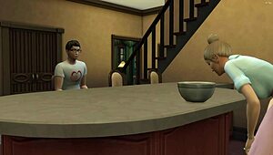 Stepmom catches nerdy stepson masturbating and fucks him hard