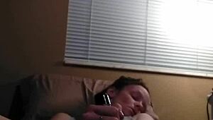 Redhead Enjoys Solo Play With Toys