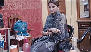 indian couple banging hard with newly married wife taking it