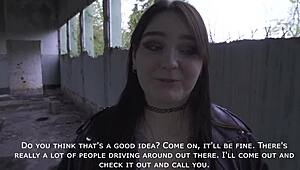 Russian Blowjob at Abandoned Construction Site, Too Wild! 😜