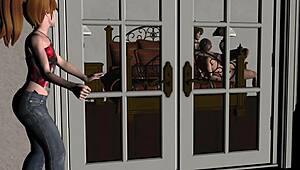 3D Anal Bedroom Erotica Animation - Cum in Arse with Squirting Action Scene 01