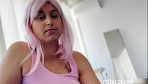 Putalocura - Busty Spanish Ana Milka Swallows Cum in Dirty Doggy Ride with Torbe