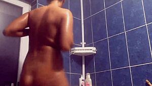 Lesbian Shower with Big Tits Action