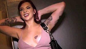 Amber ivy tries big black cock anal at gloryhole