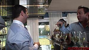 Short Hair Blonde And Babe Riding Hard In Big Cock Orgy