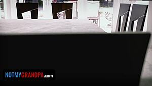 Notmygrandpa - Hot Curvy Teen Meets Stepgrandpa's Dirty Needs for Favors