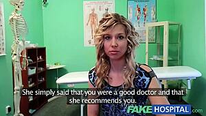 Fake Hospital Doctor Bargains with Blonde for New Tits