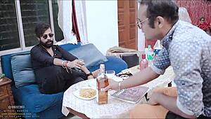 indian couple banging hard with newly married wife taking it