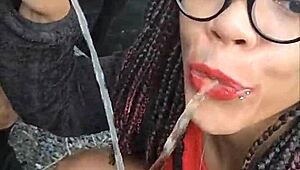 Ever seen tampon insertion turn into roadside pee gargling?