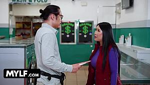 Everyone cums everywhere in part 3, holy cow! How crazy is this skinny taboo orgy with jav blowjob action?