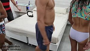 yo, backstage with skinny ana clara begging for double action