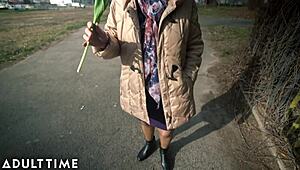 Big-titted gilf banged hard by a lucky young stud