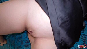 Stepmother took my dick in her mouth before I fucked her hard!