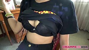 dude, he just came inside her thai pussy