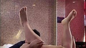 Kimberly's ass licking and leg spread casting video