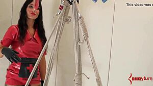 Waxed Anal Teen Sub Feels Intense Domination